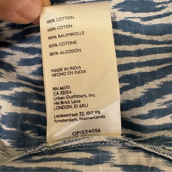 PILCRO‎ Anthropologie Printed Voile Surf Button Down Shirt Size 3X - Picture 7 of 10